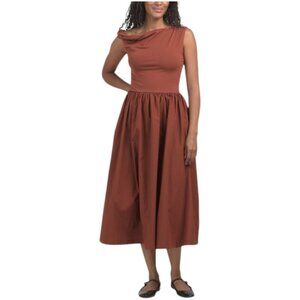 EN SAISON Parker Mixed Media Midi Dress